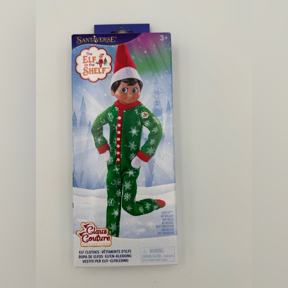 Elf On The Shelf: Claus Couture‎ Collection SNOWFLAKE SNUGGLE PJS **Santaverse**